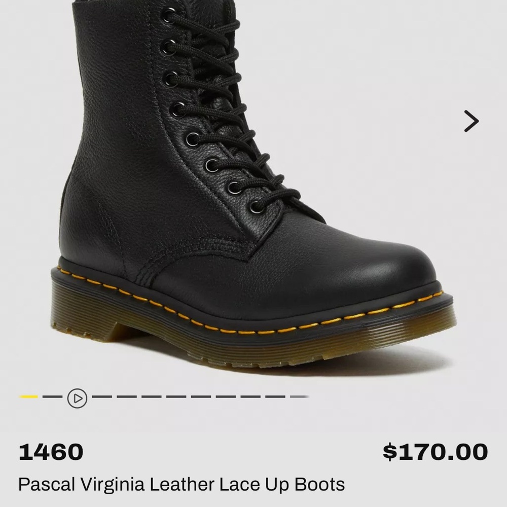 Dr. Martens Black Lace-Up Boots with Air-Cushioned Sole